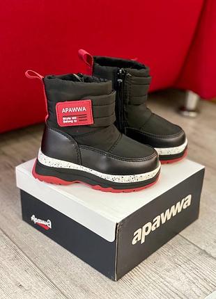Детские зимние сапоги дутики apawwa