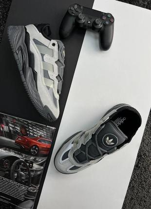 Чоловічі кросівки adidas originals niteball / адідас / демісезонні / весняні, літні, осінні / взуття / замша / білі, чорні, сірі