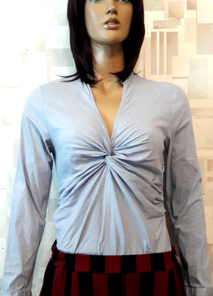 Стильна блуза сорочка в смужку від zara woman