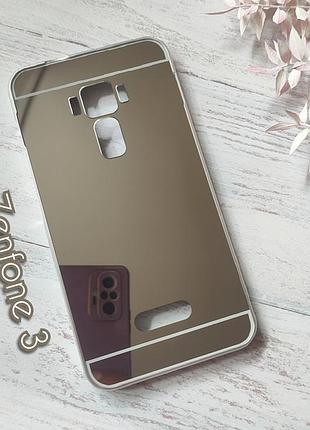 Дзеркальний чехол для телефону asus zenfone 3 ze552ml металевий чохол на асус зенфон 3 для asus zenfone 3