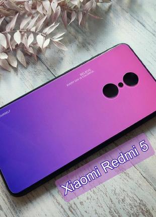 Чехол gradient для телефону xiaomi redmi 5 на сяоми ксиоми редми 5 бампер із загартованого скла на редмі1 фото