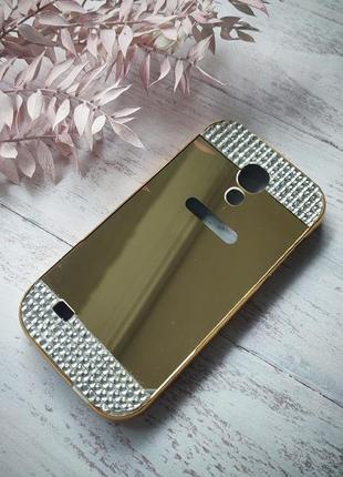 Розпродаж! чехол на samsung galaxy s4 mini i9190 металевий чохол для телефону з камінчиками самсунг с4 міні2 фото