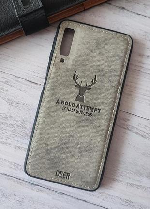 Стильний чехол deer tpu для телефона samsung galaxy a7 a750 2018р. чохол на самсунг галакси а7 бампер мужской1 фото