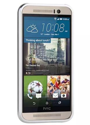 Чехол для htc one m9 dual дзеркальний металевий чохол на нтс м9 накладка бампер на телефон2 фото