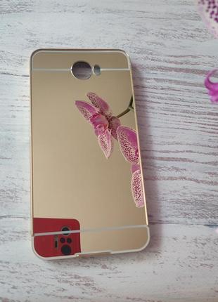 Металевий чехол для huawei y5 ii (y5 2) дзеркальний чохол для хуавей у5 2 накладка на телефон