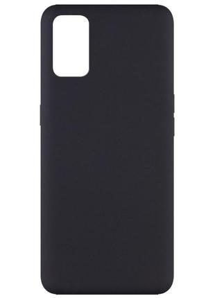 Чехол silicone cover full without logo (a) для oppo a52 / a72 / a92 черный / black