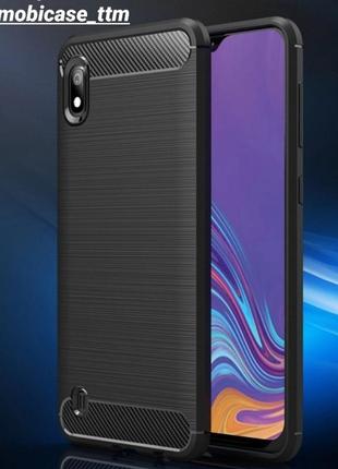 Чехол ipaky carbon для телефона samsung galaxy a01 sm-а015f защита на самсунг гелекси а01 бампер протиударный6 фото