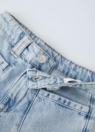Розкльошені джинси блакитні на дівчинку zara new3 фото