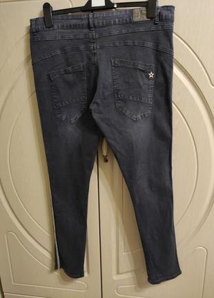Женские джинсы скинны с лампасами р.50/eur425 фото