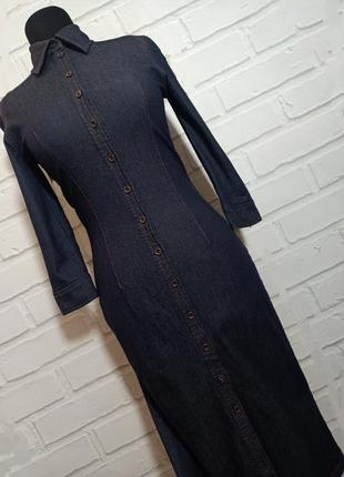 Приталенное платье на пуговицах под джинс oasis1 фото