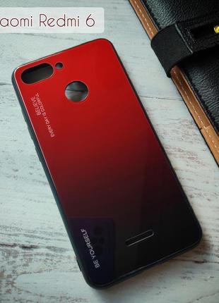 Чехол gradient для телефону xiaomi redmi 6 на сяоми ксиоми редми  6 бампер із загартованого скла градієнтний1 фото