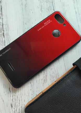 Чехол gradient для телефону xiaomi redmi 6 на сяоми ксиоми редми  6 бампер із загартованого скла градієнтний2 фото