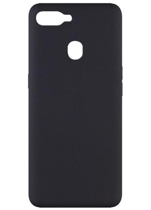 Чехол silicone cover full without logo (a) для oppo a5s / oppo a12 черный / black