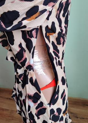Плаття платье сукня сарафан леопард імітація запах имитация5 фото