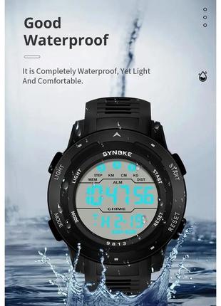 Synoke противоударные, водонепроницаемые часы