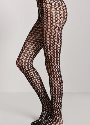 Чорні колготи кроше колготки в крупну сітку мереживні колготки wolford чёрные колготки кроше колготки в сетку