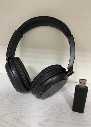 Б/у беспроводные наушники qearfun kst-900st для tv/пк/телефона, fm-радио, до 30 м, 40 мм, 3.5 мм
