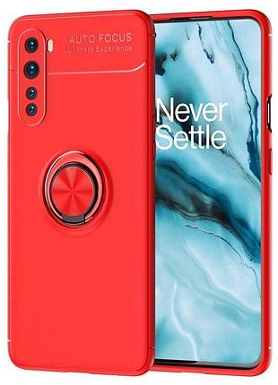 Чехол fiji hold для oneplus nord бампер накладка с подставкой red