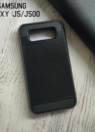 Протиударний броньований чехол  для телефона samsung galaxy j5/j500 чохол з прихованою кишенькоюна самсунг j5