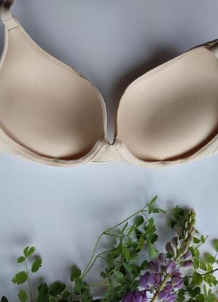 Бюстгальтер с формованной чашкой sielei 1368 гладкий мягкий телесного цвета сиелей5 фото