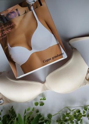 Бюстгальтер с формованной чашкой sielei 1368 гладкий мягкий телесного цвета сиелей3 фото