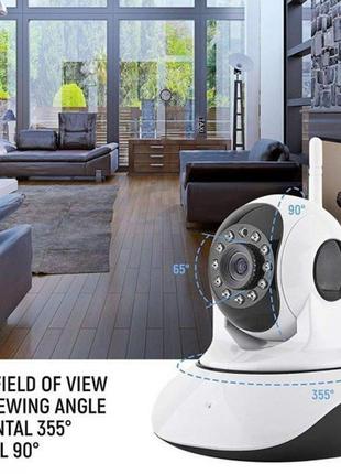 Ip камера видео-наблюдение, wi-fi камера, онлайн поворотная, ночное видение