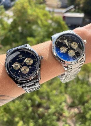 Мужские классические стильные часы на руку на металлическом ремешке с стеклом хамелеон2 фото