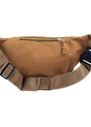 Мужская поясная сумка из ткани бежевая valiria fashion 5detbp8102-124 фото