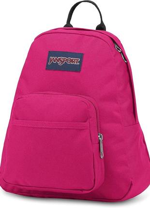 Жіночий рюкзак невеликого розміру із поліестеру 10l jansport half pint малиновий2 фото