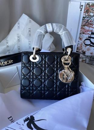 Сумка dior lady black gold