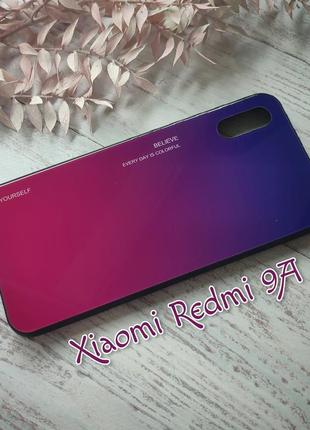 Чехол gradient для xiaomi redmi 9a накладка на сяоми ксиоми редми 9a із загартованого скла