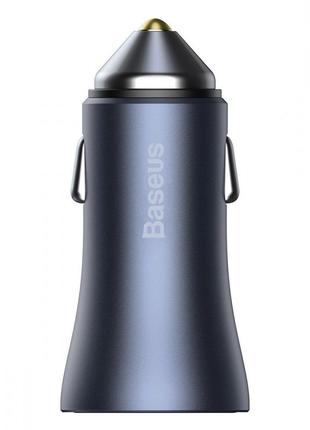 Азу baseus golden contactor pro 40w usb + type-c midnight blue