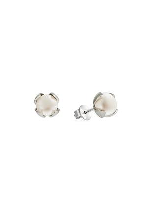 Срібні сережки з перлами, с2ж/4017а
