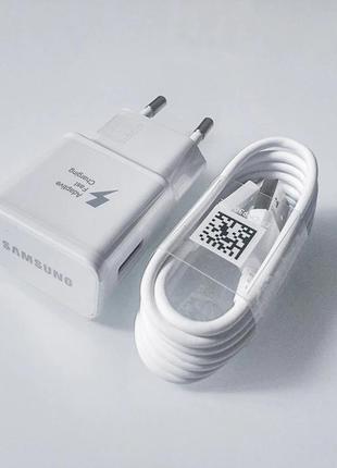 Зарядное устройство samsung 15w (ep-ta20ebe) цвет белый с кабелем