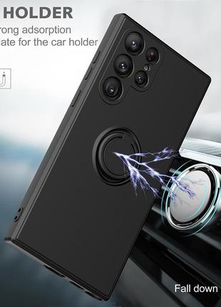 Силиконовый чехол, бампер с кольцом-подставкой под магнит для xiaomi redmi note 9 pro / 9s 7