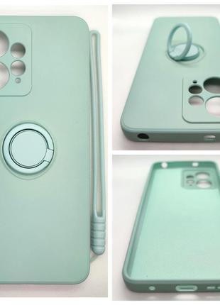 Силиконовый чехол, бампер с кольцом-подставкой под магнит для xiaomi redmi note 12 4g