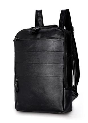 Шкіряний рюкзак сумка для ноутбука міський, 43*27*10 см