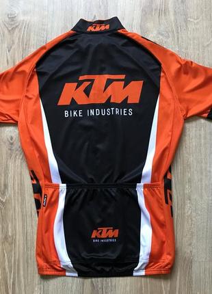 Мужская велоджерси ktm с коротким рукавом вело футболка ктм2 фото