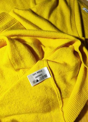 Pull love ❤️насичено - жовтий  светр зі 100% шерсті мериноса7 фото
