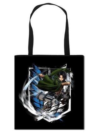 Шоппер с принтом attack on titan