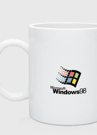 Кружка с принтом «windows 98» 330 мл