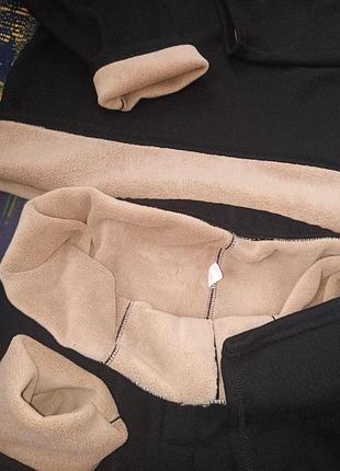 Зимнее термобелье мужские берберские флисовые базовые слои толстые длиные кальсоны...