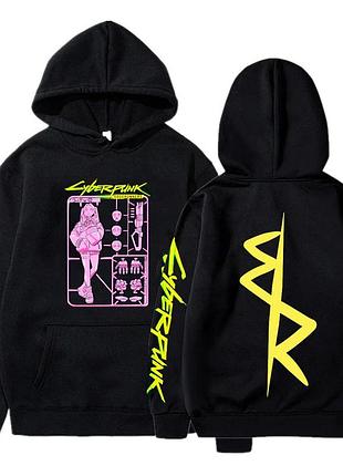 Худі аніме «кіберпанк: ведмедики, що бігають краєм»