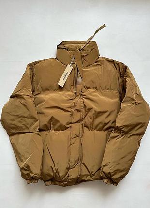 Пуховик essentials fear of god puffer jacket orange