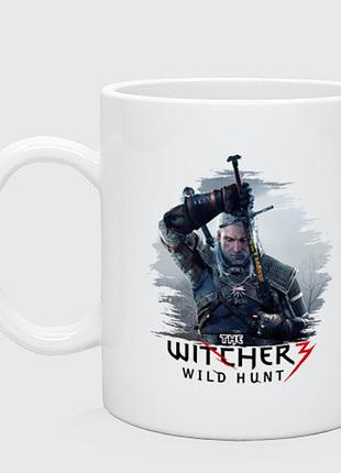 Кружка с принтом «the witcher 3» 330 мл