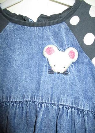 Плаття джинсове 12-18 міс.зріст 86 см 3