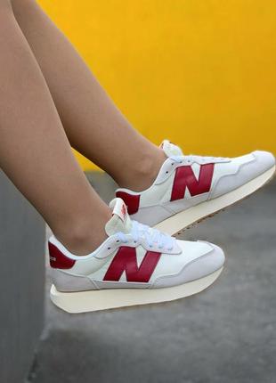 Кроссовки new balance 237 red grey