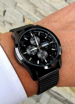 Классические мужские наручные часы rolex / ролекс: чёрный цвет.6 фото