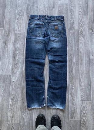 Carhartt distressed crash workers texas jeans y2k rap buggy denim