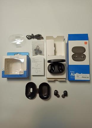 Наушники xiaomi redmi airdots 2 (оригинал) + силиконовый кейс в компле2 фото